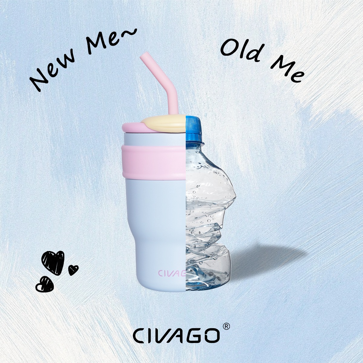 CIVAGO แก้วเก็บความเย็นสุดคิ้วที่โซ must have!