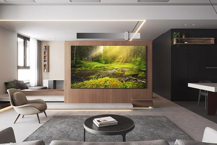 Samsung TV 2025 เติมเต็มห้องนั่งเล่นด้วยความสว่างและดีไซน์ที่ลงตัว