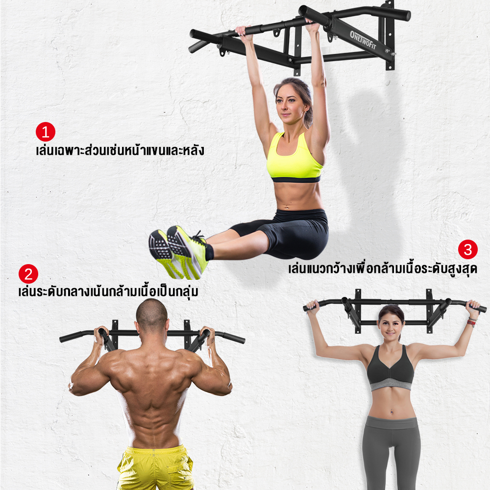 OneTwoFit บาร์โหนติดผนัง หรือกําแพง รีวิวยุคใหม่ของอุปกรณ์ออกกำลังกายที่ต้องมีในโฮมยิม