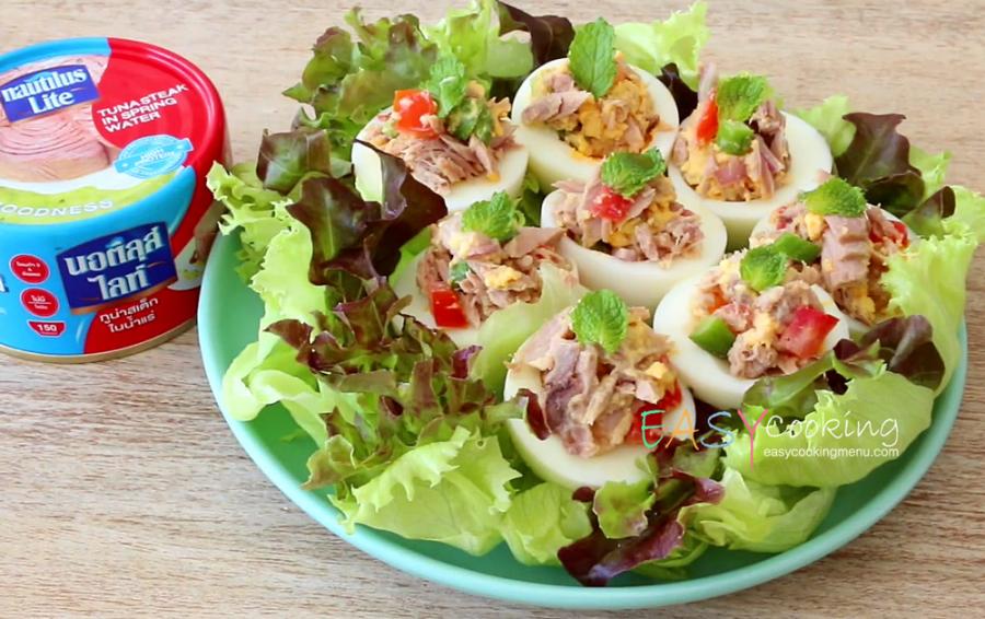 🥗 เมนูสลัดทูน่าไข่ต้ม เพิ่มโปรตีน อิ่มท้อง ทำง่าย