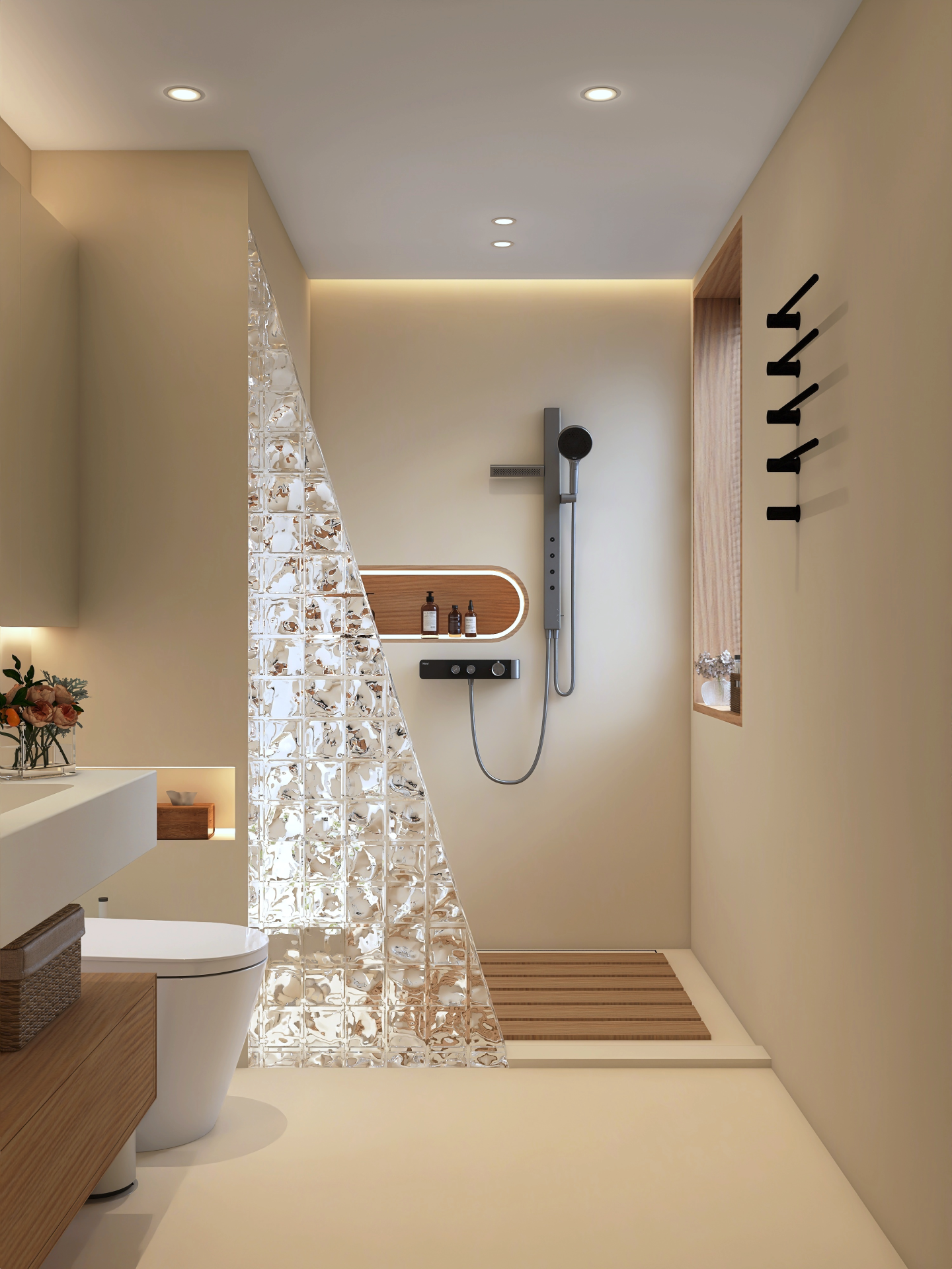 บ้านบำบัดสไตล์ป่า | ฝักบัวนวดไหล่ + อิฐแก้ว สวยมากๆ!