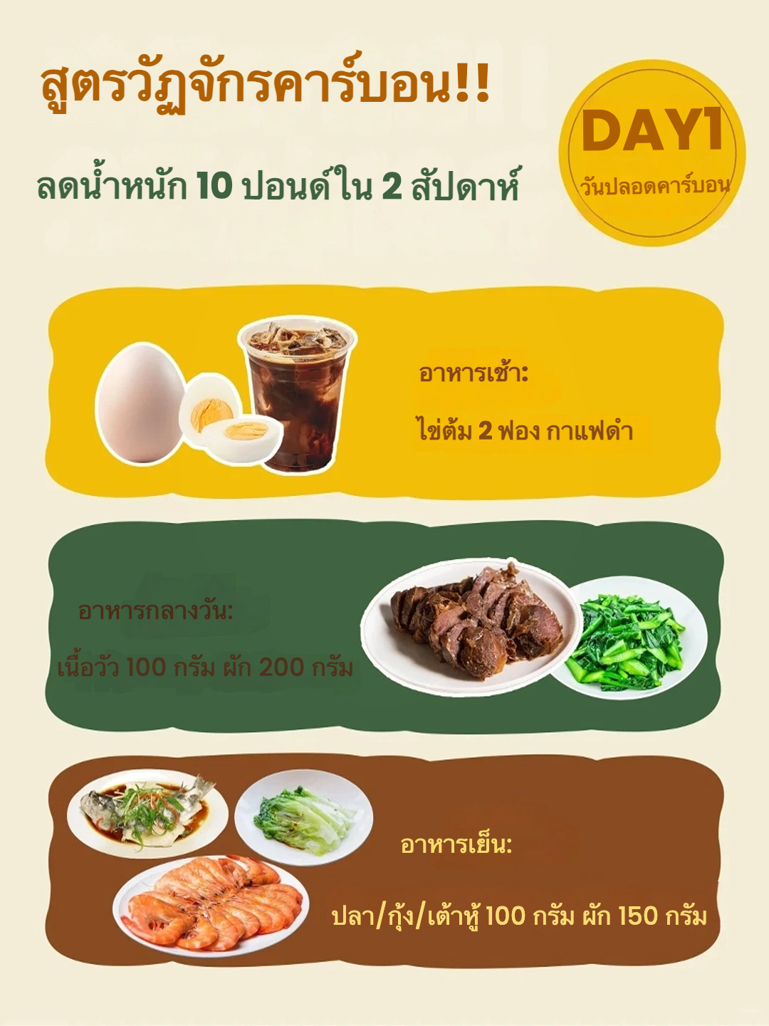 🍽️ ลองแล้ว! คาร์บไซเคิลลด 5 กก.ใน 2 สัปดาห์