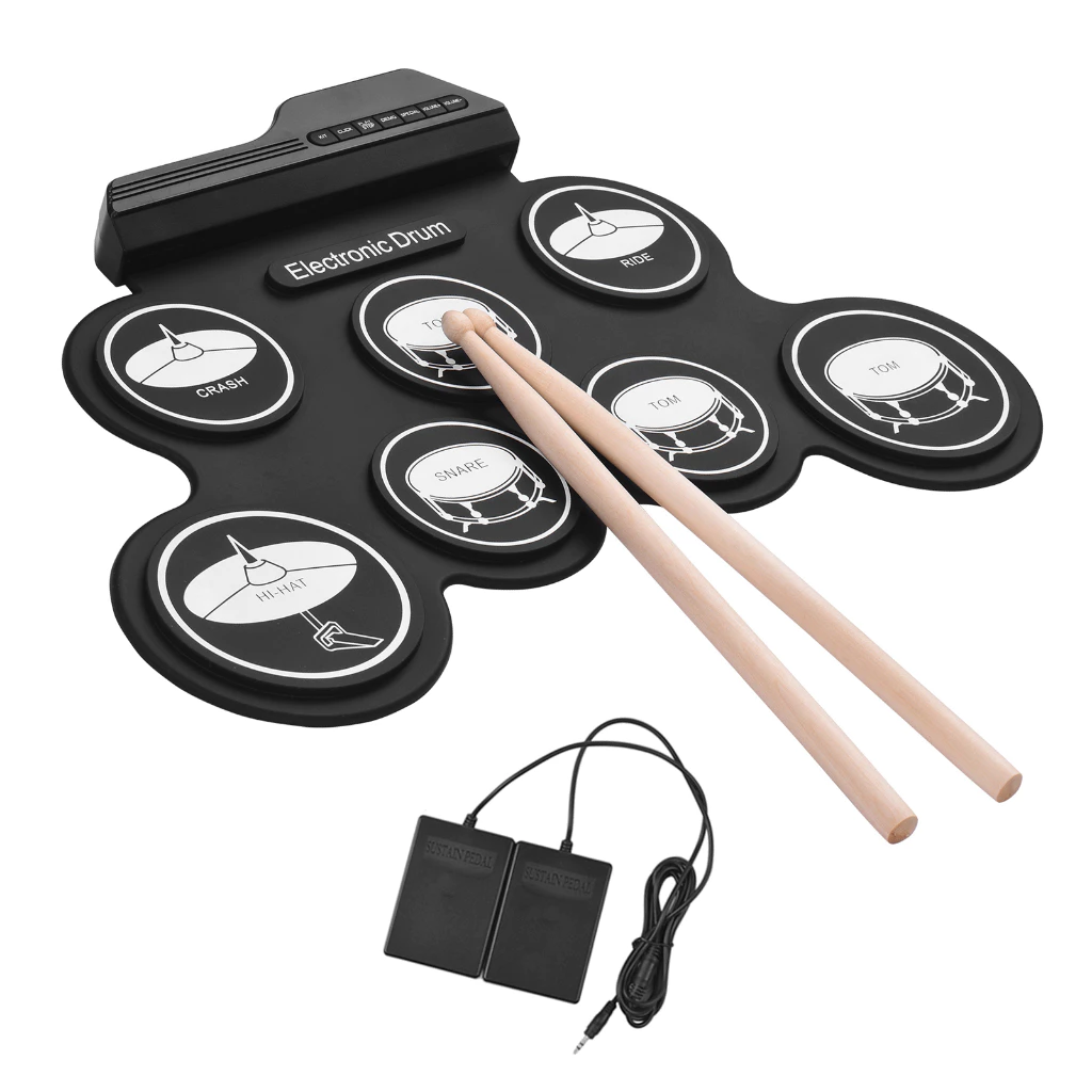 กลองไฟฟ้า Electric Drum Pad เล็ก กระทัดรัด พกพาง่าย เปลี่ยนทุกที่ให้เป็นเวทีของคุณ