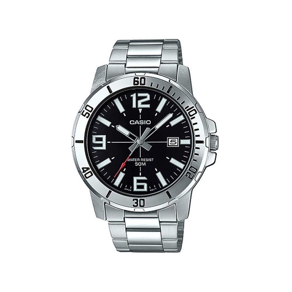 CASIO MTP-VD01D-1BVUDF นาฬิกาข้อมือคลาสสิกที่เรียบ เท่ และดูดีได้ทุกโอกาส