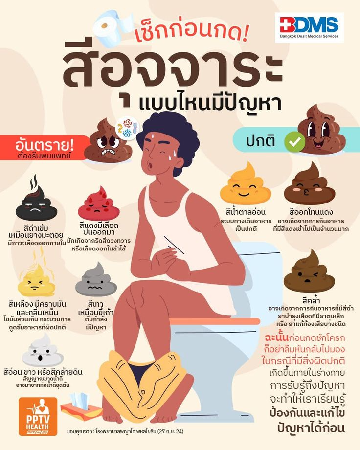 สีอุจจาระบอกอะไรเรา? รู้ทันสุขภาพลำไส้