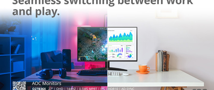 AOC เปิดตัวจอเกม B3 Series ใหม่ จอ QHD IPS 144Hz ราคาเข้าถึงง่าย เน้นคุ้มทั้งเล่นเกมและทำงาน