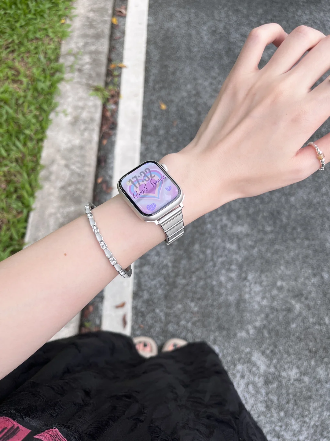 ยังคงหลงรักสาย Apple Watch สีเงิน✨