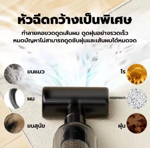 เครื่องดูดฝุ่นไร้สายขนาดพอดีมือเครื่องนี้ทำให้ทุกซอกทุกมุมของบ้านสะอาดหมดจด!