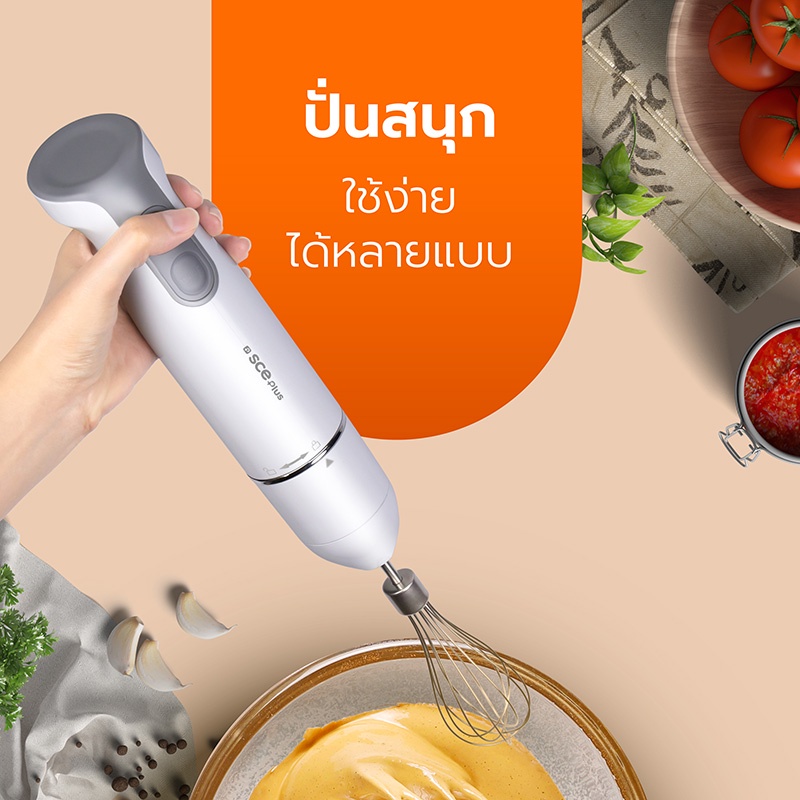 เติมความง่ายให้ทุกเมนูด้วยเครื่องปั่นมือถือ SCE Plus HB-A1