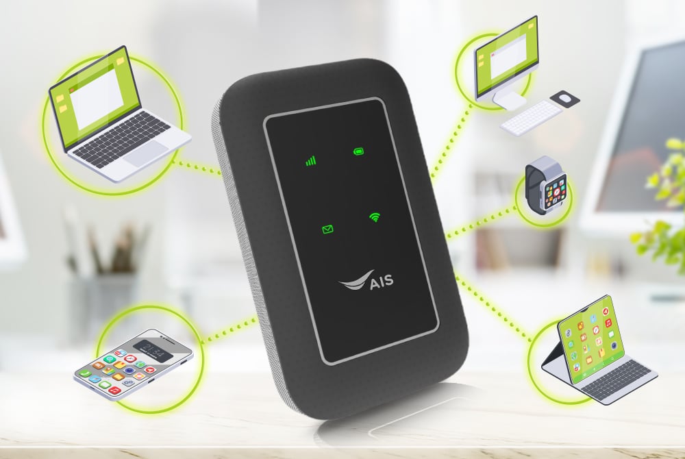 🌐 Wi-Fi พกพา – อินเทอร์เน็ตติดตัว ไปได้ทุกที่
