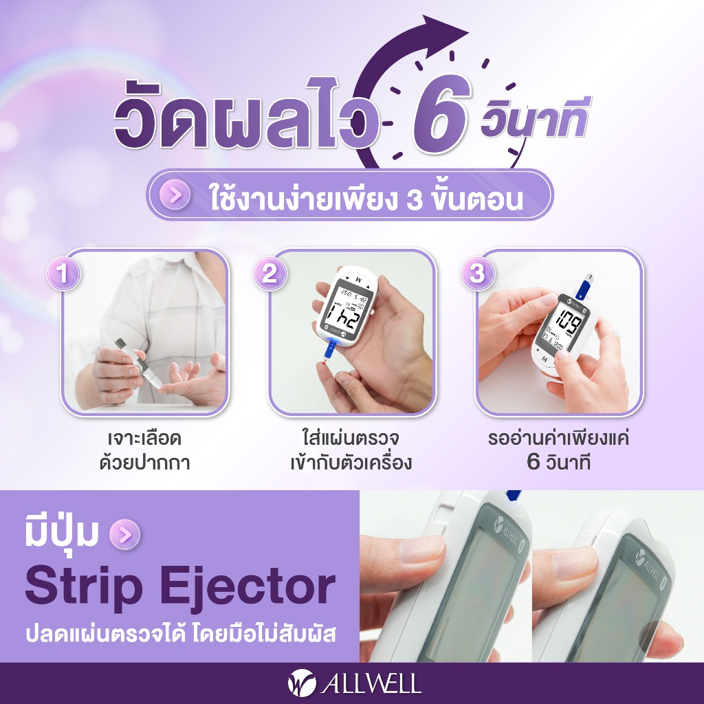 เครื่องวัดระดับน้ำตาลในเลือด: อุปกรณ์สำคัญสำหรับผู้ป่วยโรคเบาหวานและการดูแลสุขภาพ