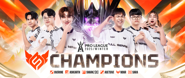 “THE NEW CHAMPIONS” จาก FULL SENSE คว้าแชมป์ RoV Pro League 2025 Winter อย่างยิ่งใหญ่