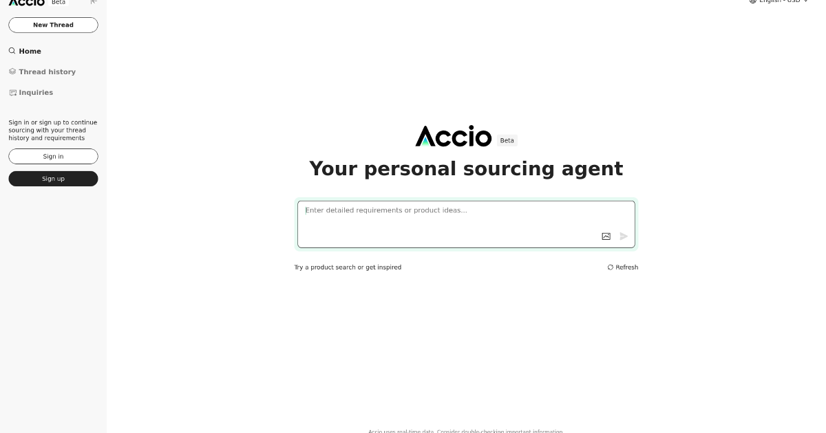 ACCIO: เครื่องมือ AI B2B ตัวแรกสำหรับธุรกิจค้าปลีก