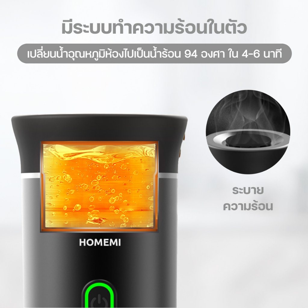 เครื่องชงกาแฟพกพา : ชงได้ทั้งแบบแคปซูลและแบบผง