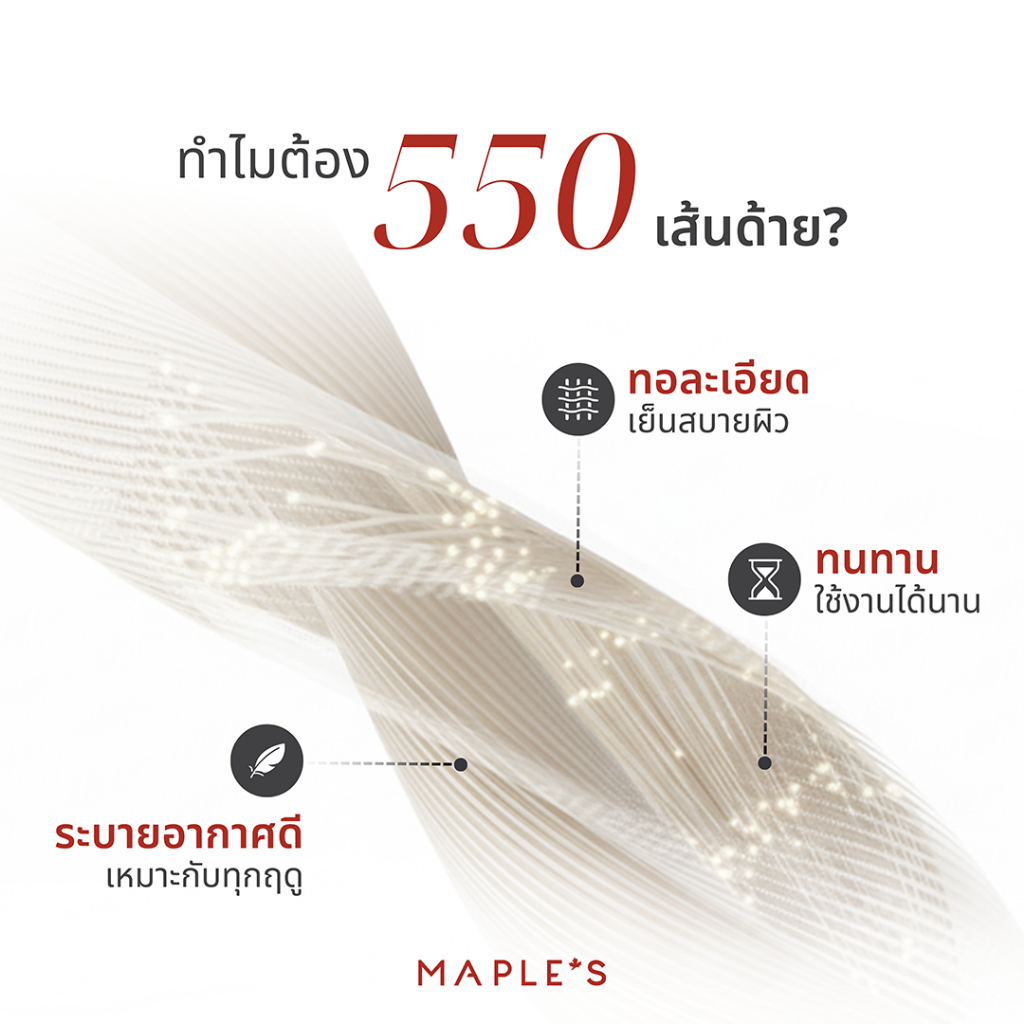 รีวิว MAPLE’S ผ้าปูที่นอนรัดมุม 550 เส้น รุ่น Solid – ผ้านุ่ม กันไรฝุ่น เหมาะสำหรับคนแพ้ง่าย