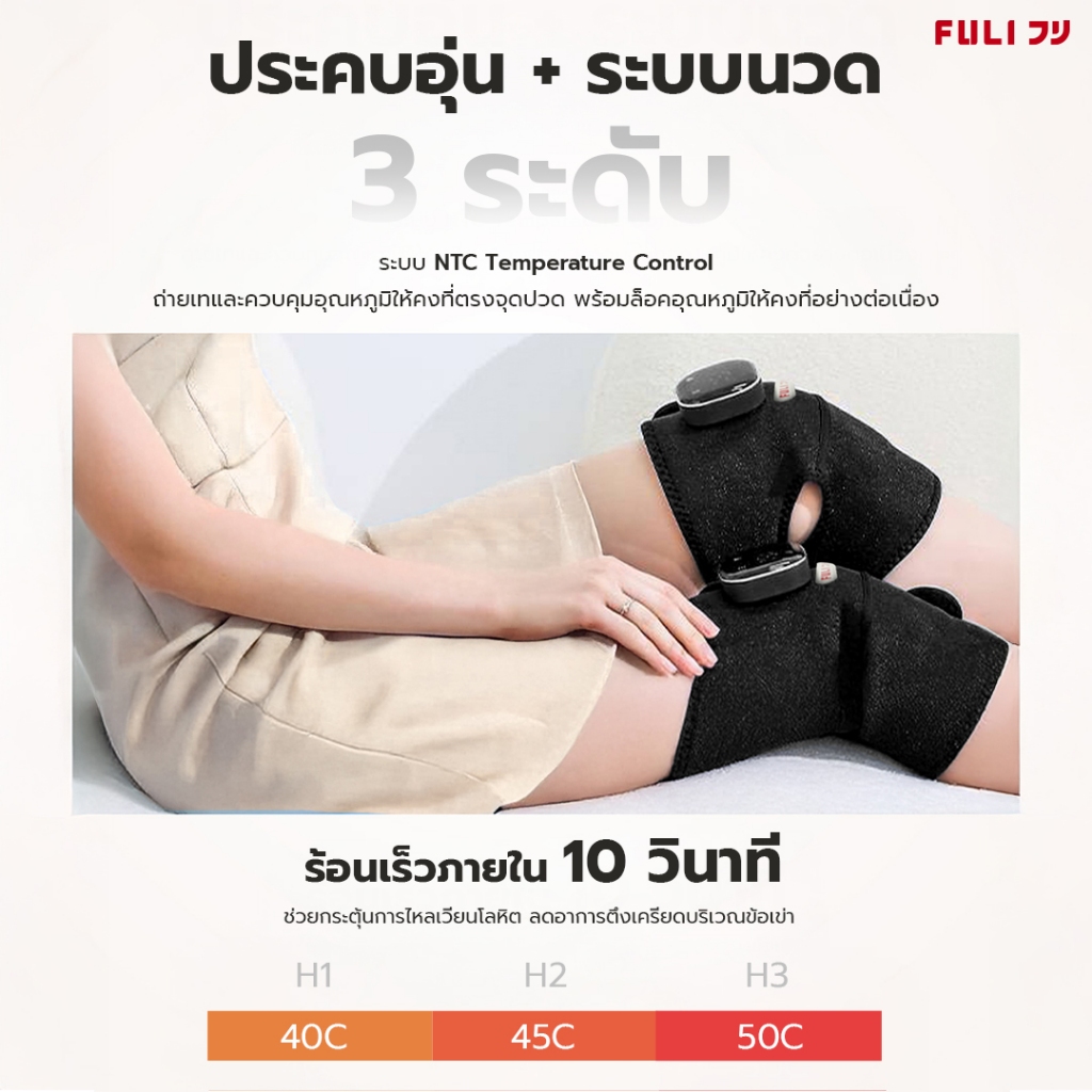 ✨ FULI เครื่องนวดเข่าไฟฟ้า | FULI ThermoFlex Knee Massager ✨