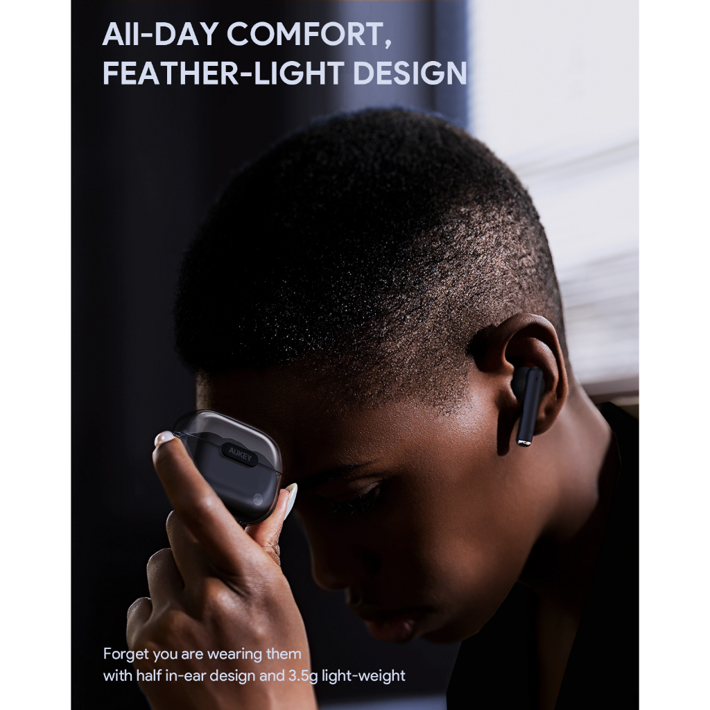 AUKEY EP-M2 หูฟังไร้สายตัดเสียงรบกวน ตัวคุ้มเกินราคา