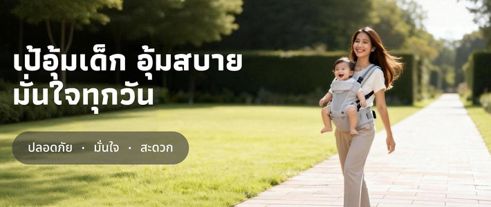 เป้อุ้มเด็กอุ้มสบายมั่นใจทุกวัน