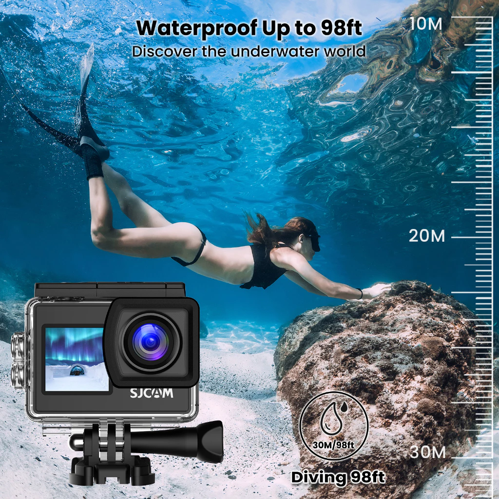 SJCAM SJ4000 Air กล้องแอคชั่น หน้าจอคู่ ราคาประหยัด ครบจบในตัวเดียว!