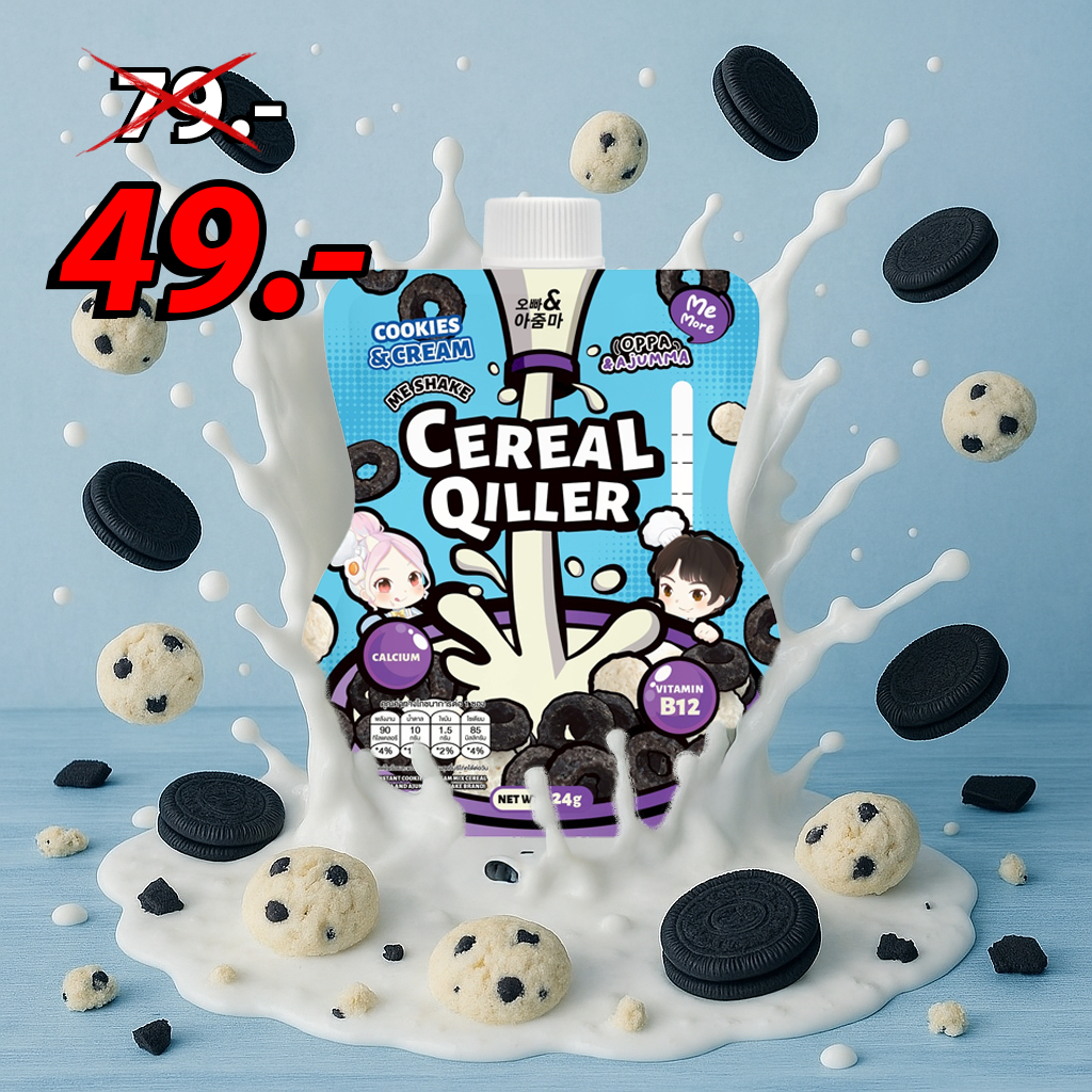 🥣 Cereal Qiller ซีเรียลเช้คพร้อมดื่ม by Oppa & Ajumma Me More