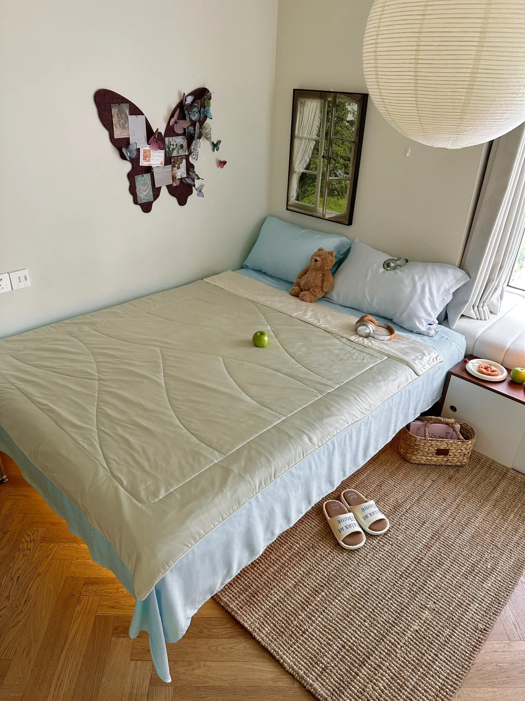ห้องนอนฤดูร้อนเล็กๆ ขนาด 8 ตร.ม. 🛏️ใครจะเข้าใจความสุขของการนอนอยู่บ้านในอารมณ์เย็นสบายล่ะ🍃