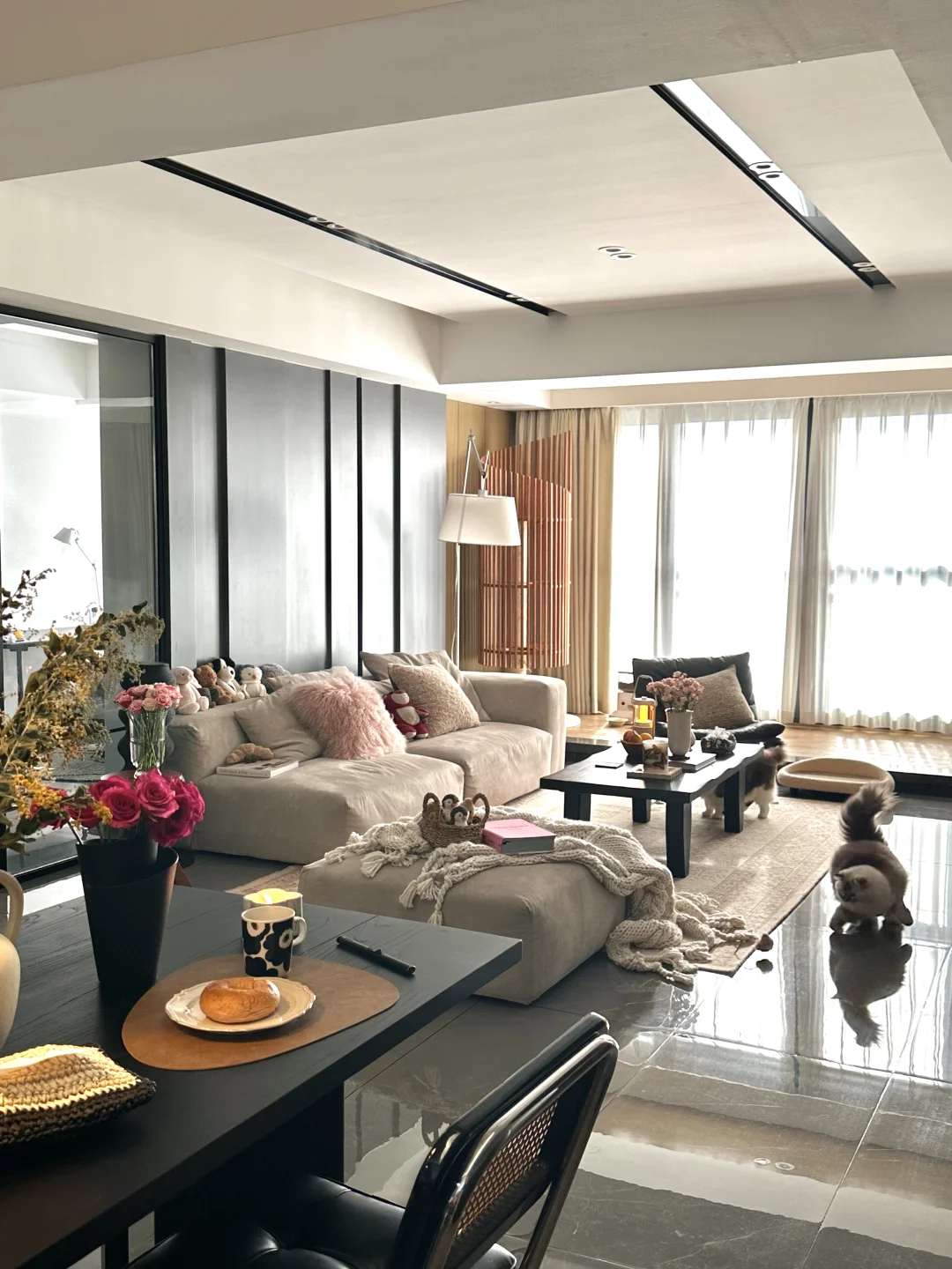 บ้านใหม่เช็คอิน ห้องนั่งเล่นสุดโปรดชมภาพยนตร์📺