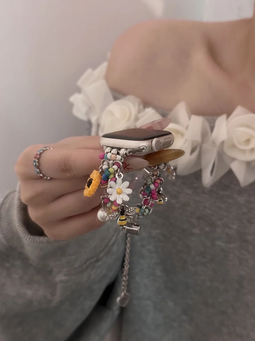 สาย iWatch ลายผึ้งสุดสดใส🐝🌼