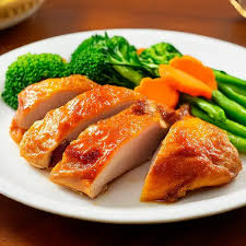 ข้าวกล้องไก่ย่างสมุนไพรกับผักนึ่ง อร่อยง่ายๆทำเองที่บ้าน