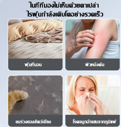 กำจัดไรฝุ่น บอกลา "ฆาตกรล่องหน" บนที่นอน