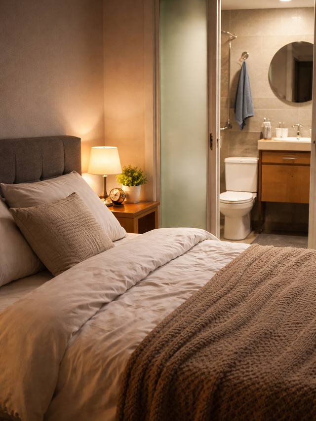 ห้ามหันหัวเตียงเข้าห้องน้ำ