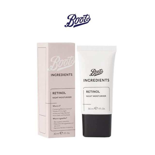 ป้ายยา Boots Ingredients Retinol Night Moisturiser 
