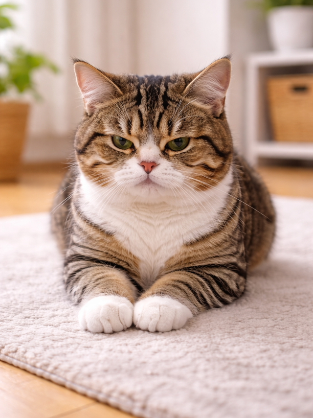 เจ้าเหมียวทำหน้าบูดบึ้ง