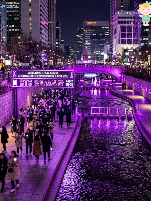 เมื่อโซลกลายเป็นสีม่วง ทั้งเมืองกำลังต้อนรับ “อาร์มี่”