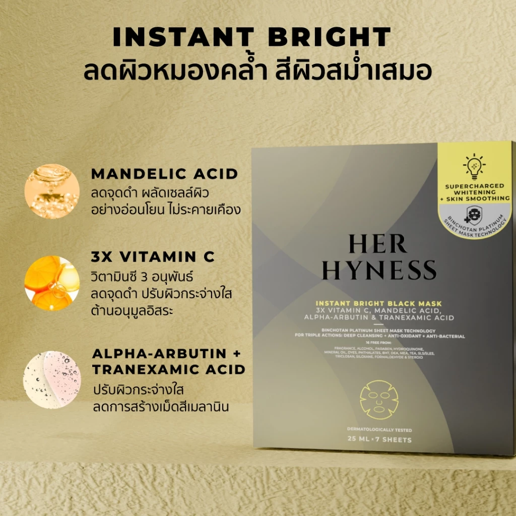 HER HYNESS BLACK MASK BOX DUO – มาส์กดำ “แก้ผิวหลายปัญหาในเซ็ตเดียว” Image3