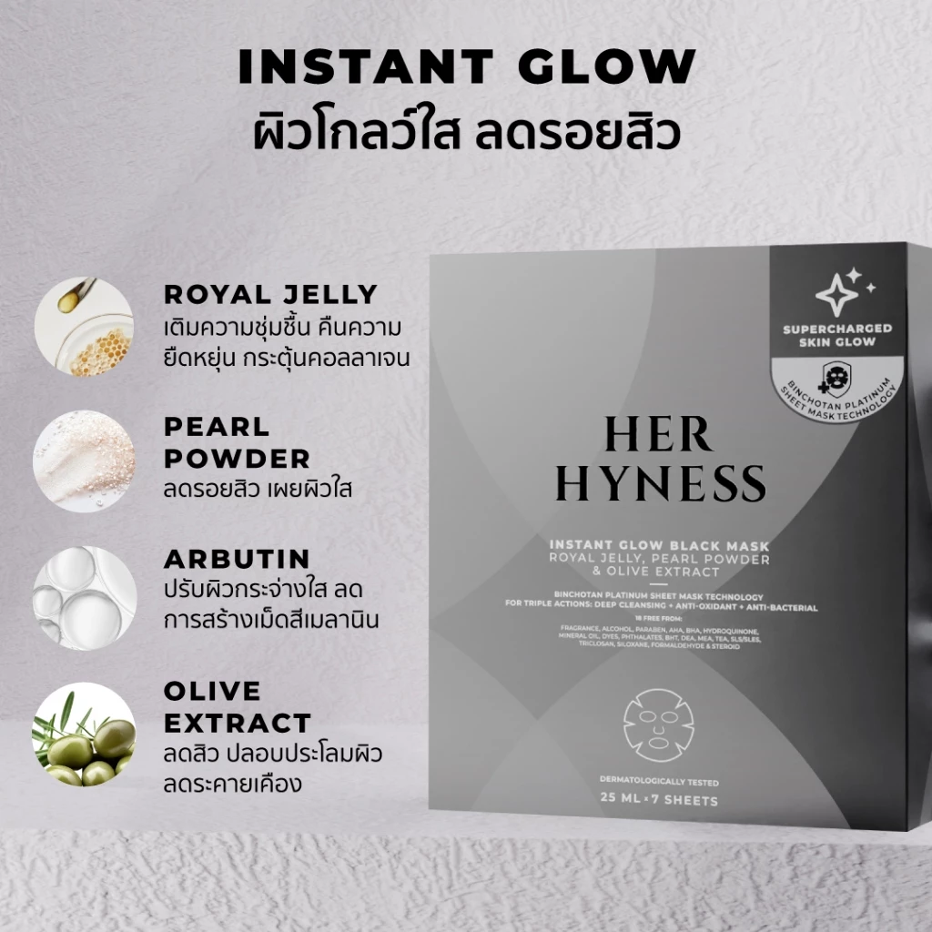HER HYNESS BLACK MASK BOX DUO – มาส์กดำ “แก้ผิวหลายปัญหาในเซ็ตเดียว” Image2