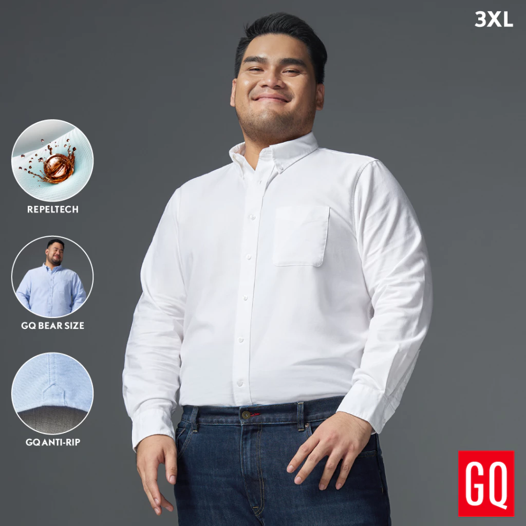รีวิว GQ Bear Size Oxford Shirt™ เสื้อเชิ้ตออกซ์ฟอร์ดไซซ์ใหญ่ Image1