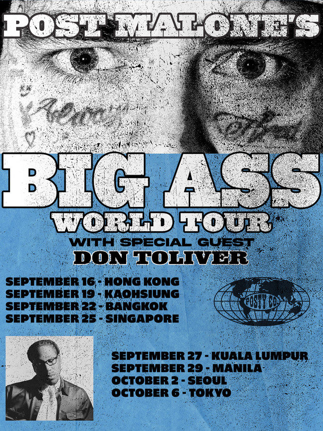 Post Malone กลับไทย! BIG ASS World Tour คอนเสิร์ตที่แฟนๆ ห้ามพลาด