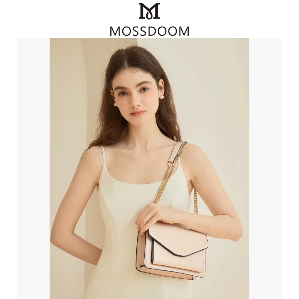 MOSSDOOM Yourice Bag กระเป๋าทรงกล่องจดหมาย ลุคเรียบหรู ใช้ได้ทุกวัน Image1