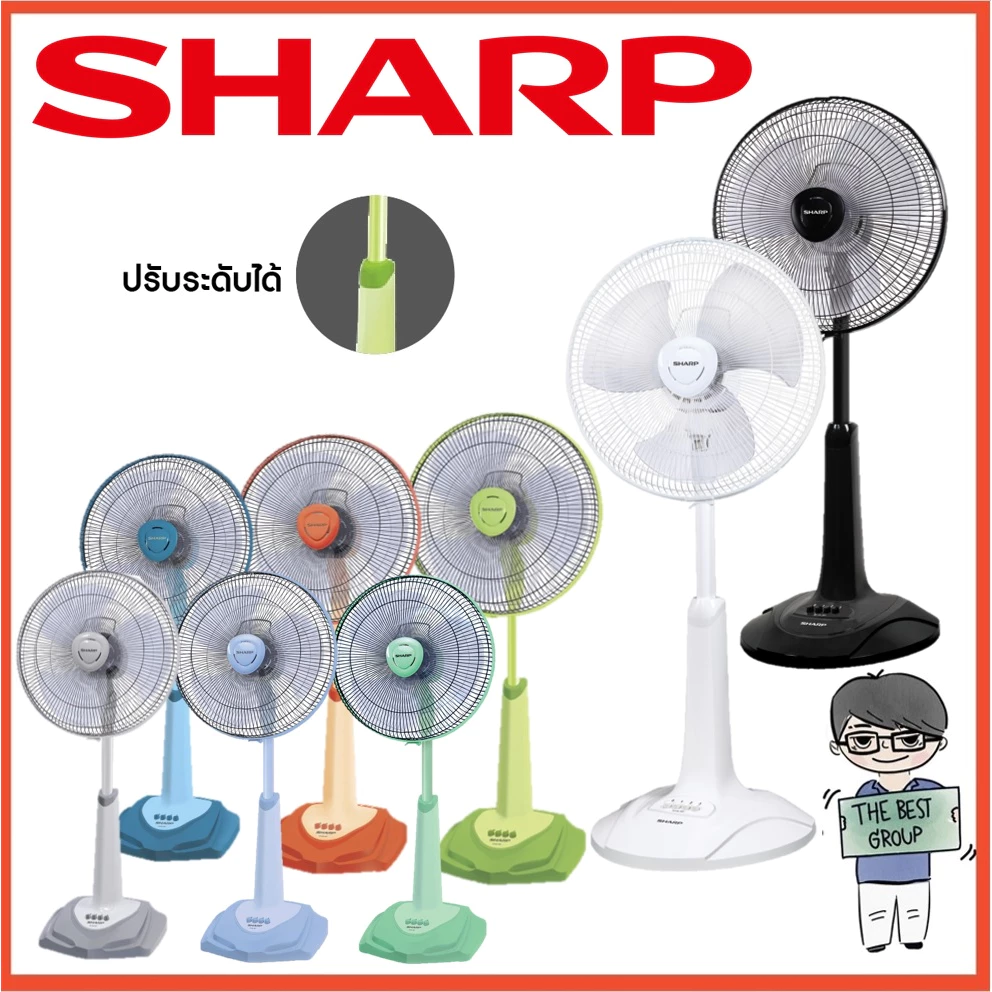 SHARP พัดลมสไลด์ 16 นิ้ว PJ-SL163 / PJ-SL165 รุ่นใช้ง่าย ทน ใช้ยาว Image3