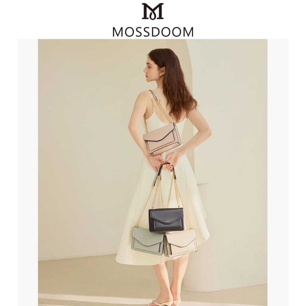 MOSSDOOM Yourice Bag กระเป๋าทรงกล่องจดหมาย ลุคเรียบหรู ใช้ได้ทุกวัน Image2