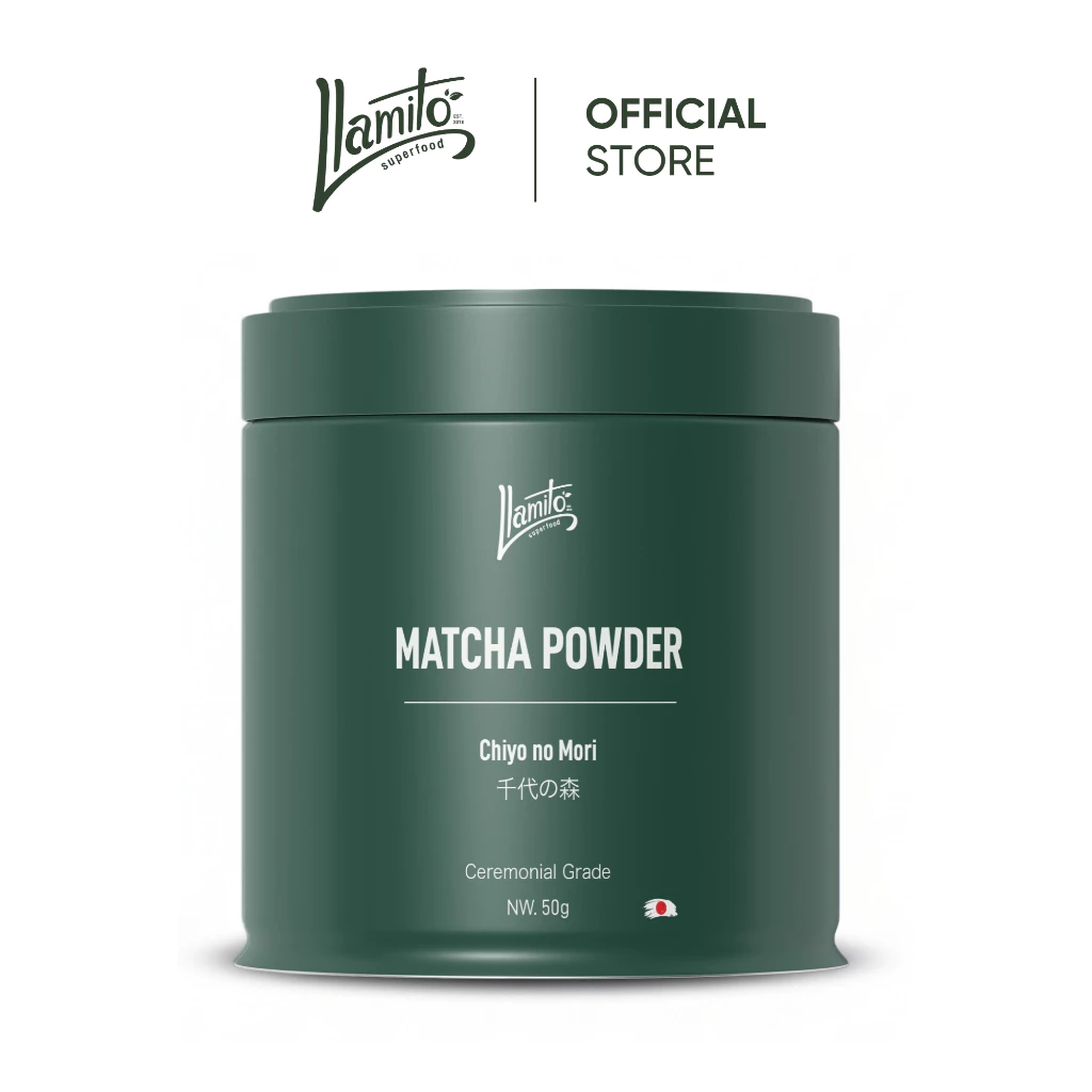 Chiyo no Mori (Llamito) ผงมัทฉะ 50g มัทฉะสายดื่มง่าย กลิ่นถั่ว ไม่ขมจัด Image1