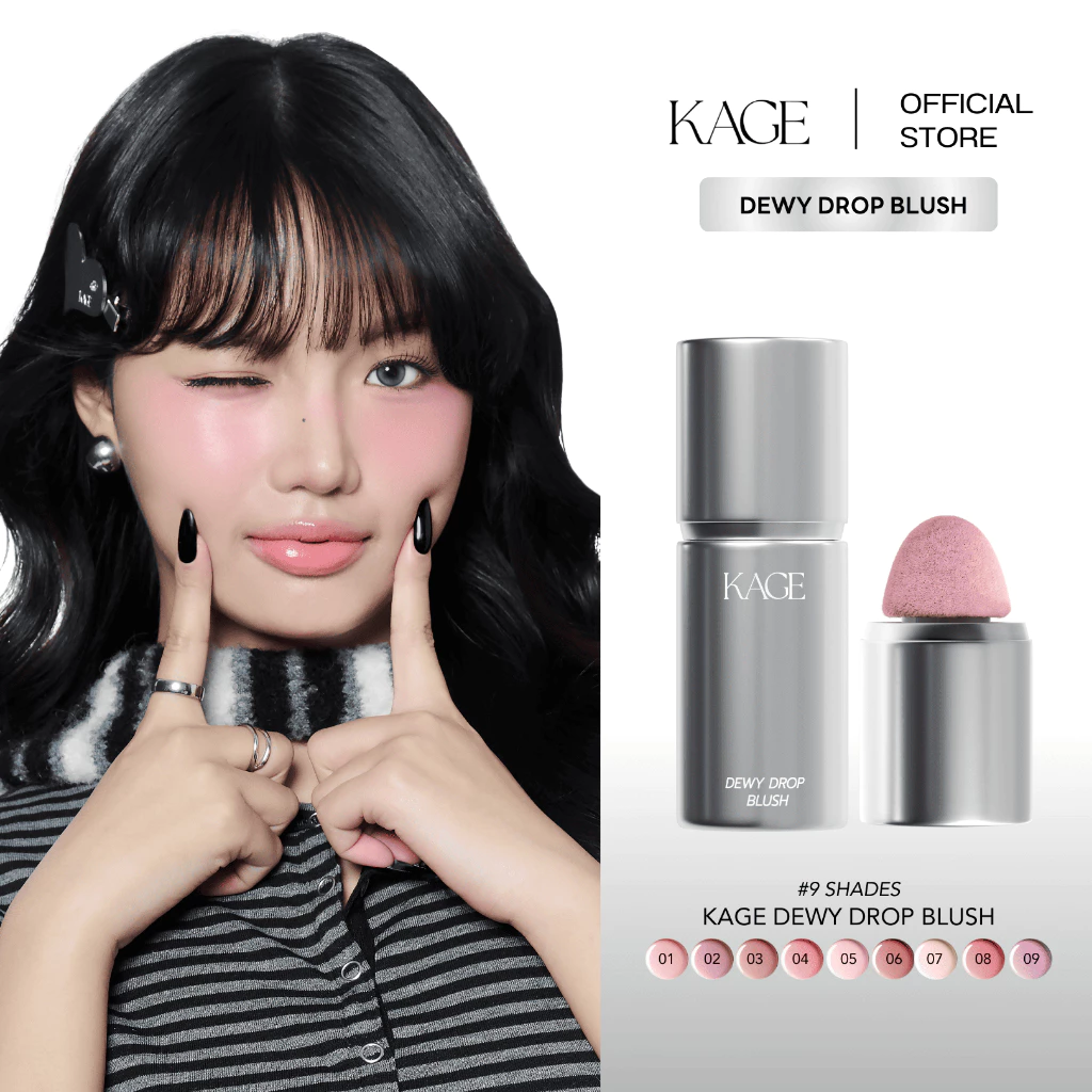 KAGE Dewy Drop Blush (บลัชลูกแก้ว) บลัชสายฉ่ำใส ฟีลผิวโกลว์แบบไม่ต้องพยายาม Image1