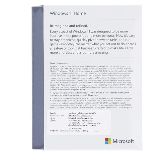 Microsoft Windows 11 Home FPP USB (HAJ-00090) ของแท้ย้ายเครื่องได้ ใช้ยาว Image2