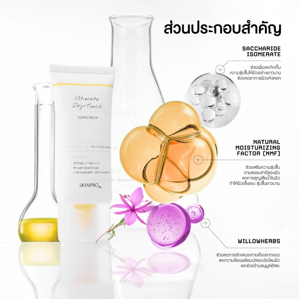 SKINPRO Rx Ultimate Dry-Touch Sunscreen กันแดดเนื้อแห้งไว เบาสบายผิว ใช้ได้ทุกวัน Image2