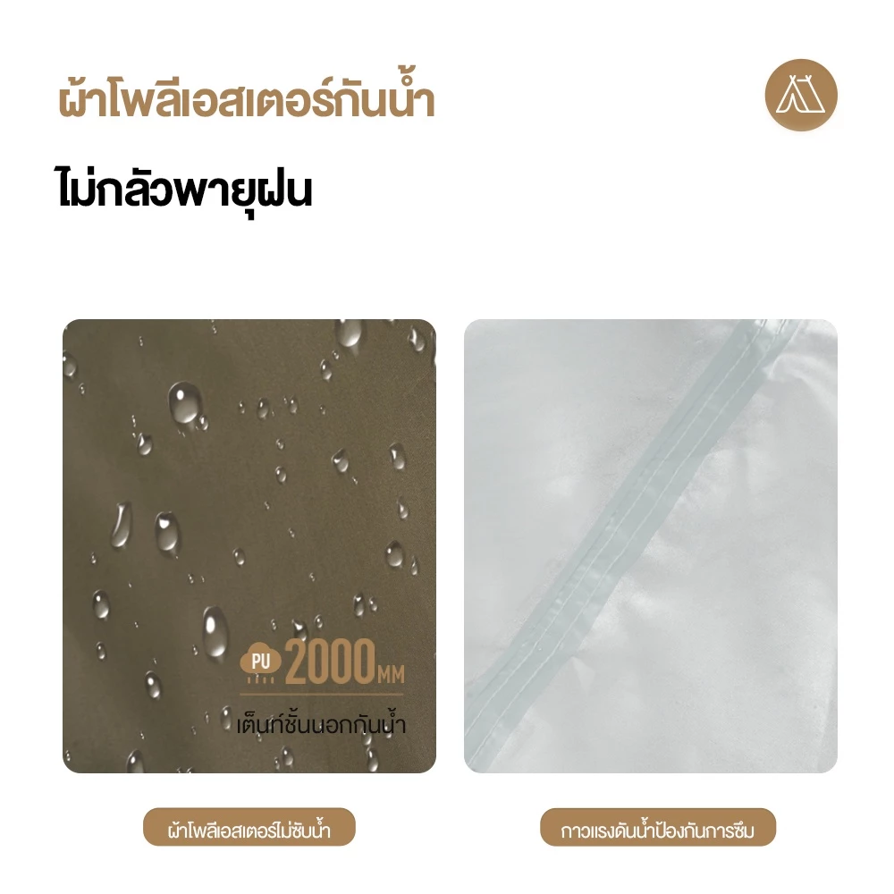 MOBI GARDEN เต็นท์เดินป่า กันฝน กันแดด น้ำหนักเบา สายลุยใช้งานจริง Image4