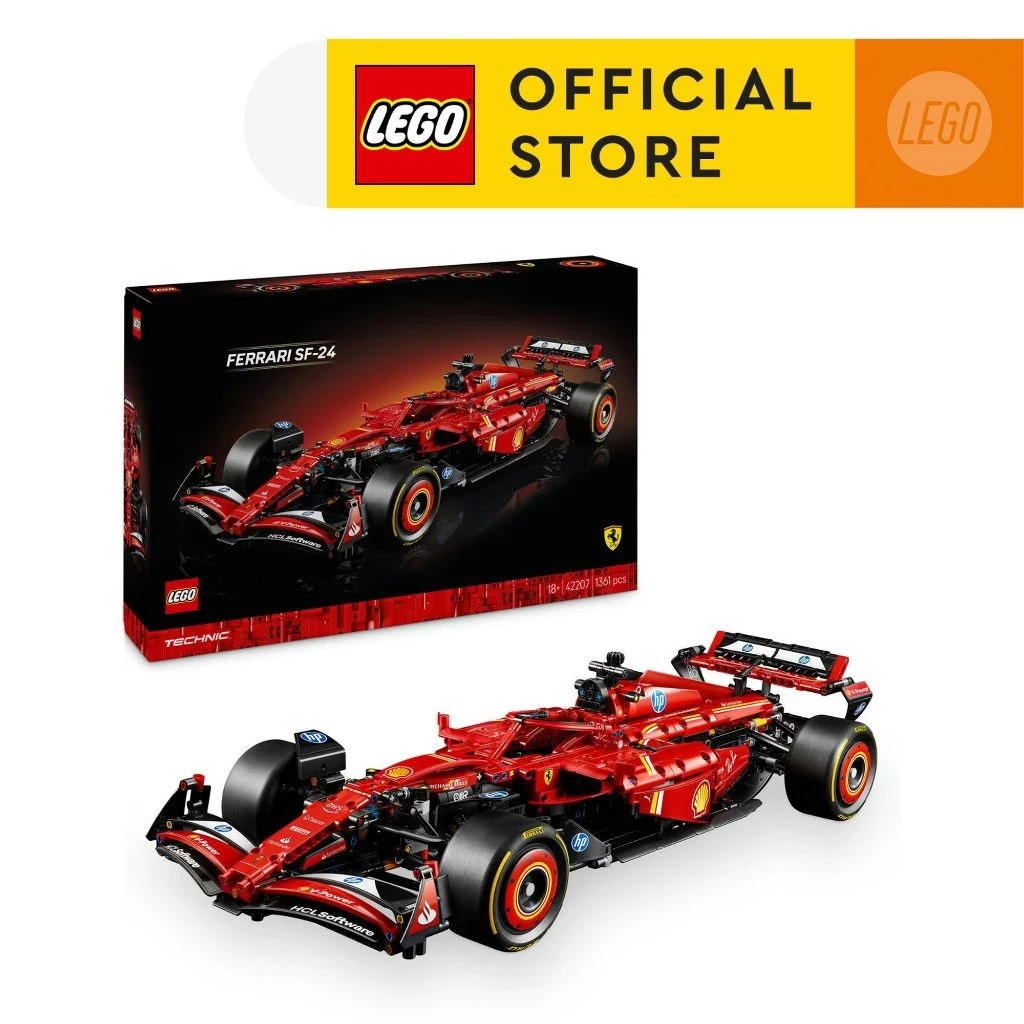 LEGO Technic Ferrari SF-24 F1 Car 42207 ชุดตัวต่อสายจริงจัง รายละเอียดแน่น เหมาะทั้งสะสมและตั้งโชว์ Image1