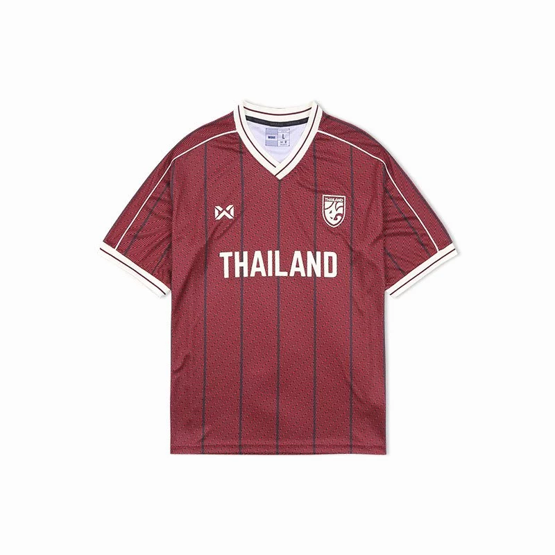 WARRIX Thailand Lifestyle Oversize Jersey 2024/25 เสื้อคอวีสายแฟ ใส่หลวม เท่แบบลำลอง ไม่เน้นแข่ง Image3