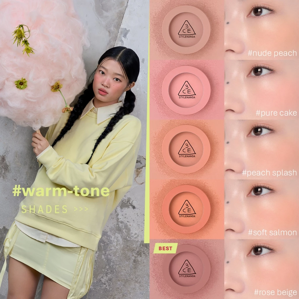 3CE Face Blush บลัชสายละมุน สีนัว เบลอผิว ฟีลเกาหลี ใช้ได้ทุกวัน Image4