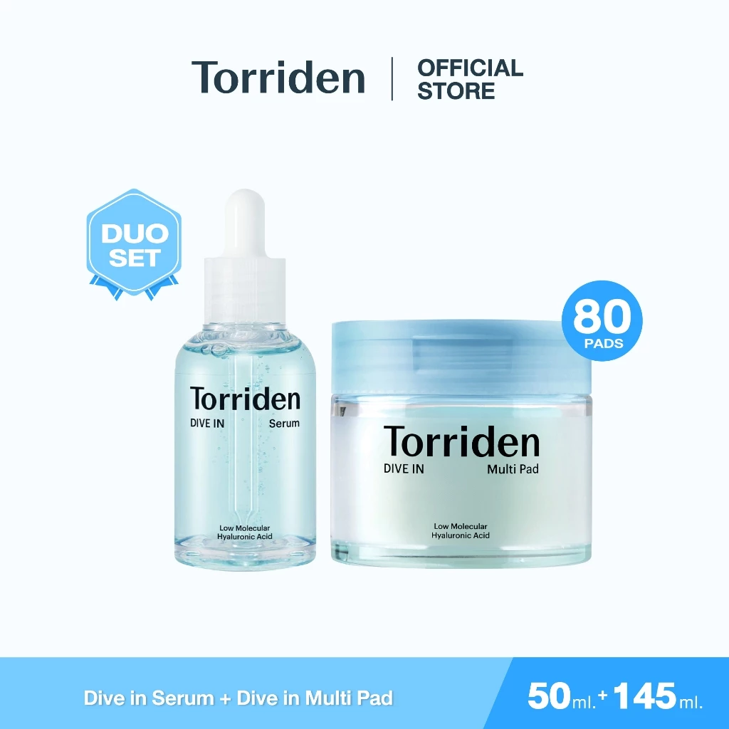 Torriden Dive In Serum + Multi Pad เซ็ตเติมน้ำลึก ผิวฉ่ำใสแบบสายเกาหลี Image1