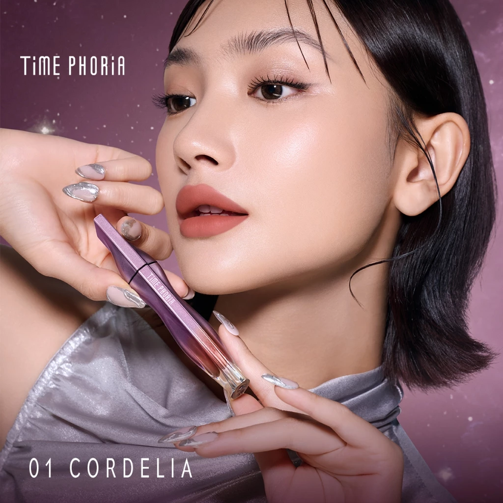 Time Phoria Nebula Velvet Lip Cream ลิปแมตต์นุ่ม เบลอปาก ไม่ตกร่อง Image2